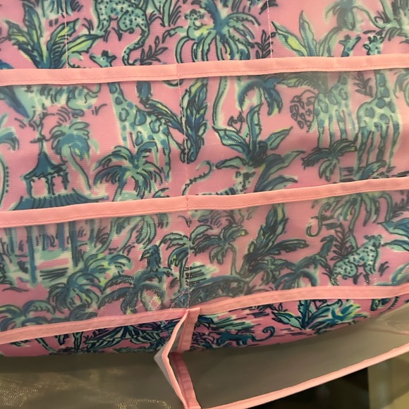 Lilly Pulitzer Pink and Green Organizer - Picture 3 of 4